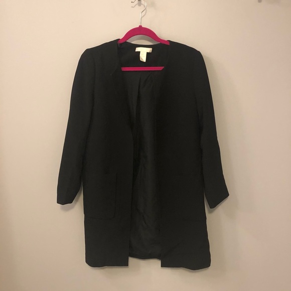 (Sold off Poshmark) HM LONG BLACK BLAZER - Picture 2 of 2